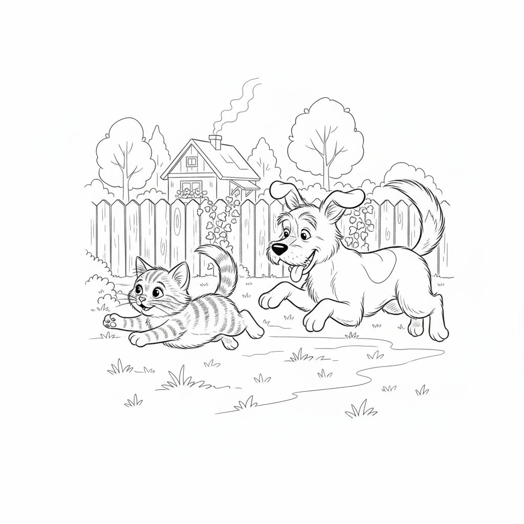 Иллюстрация к истории «Котёнок, который любил молоко»